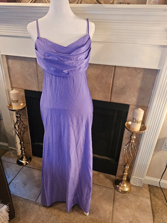 Dresses & Skirts - Fashion Nova Lavender Satin Maxi Dress | NWT | Size Medium | Formal